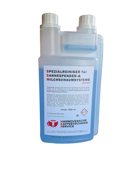 HKS-Kaffee Milchschaumreiniger (normal) 1l blau, universaler Milchsystemreiniger